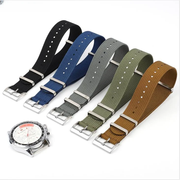 New high density nylon strap Sports watch accessories Braided wrist strap universal 20/22mm