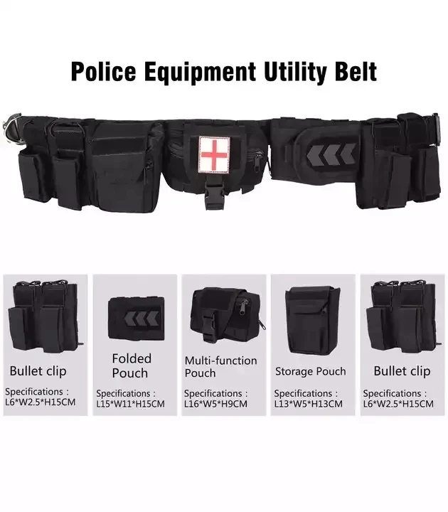 Besti Factory Inner Nylon Patrol Tactical Waist Utility Duty Belt with Quick Detach Metal Buckle