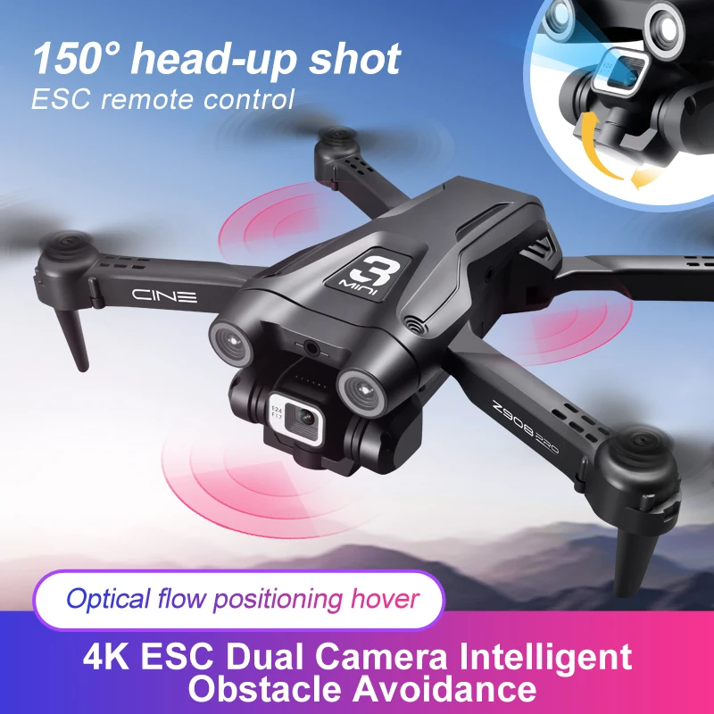 Obstacle avoidance optical flow positioning 4K dual camera professional aerial photography folding remote control drone