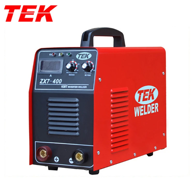 Single IGBT ARC400 MMA400 ZX7400 SMAW400 Electrode Rod Stick Holder Clamp Digital Discrete IGBT Welding Machine OEM