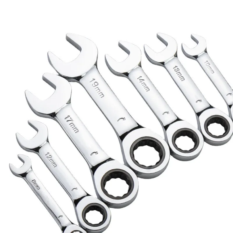 High Quality Mini Chrome Vanadium Ratchet Wrench Spanners Hardware Tools