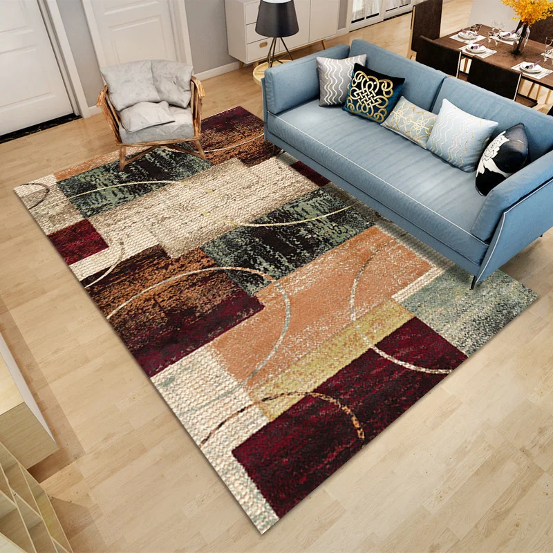 Wholesale hot selling white luxury area carpet digital printing floor mat customization 3D printing washable persian rugs viscos