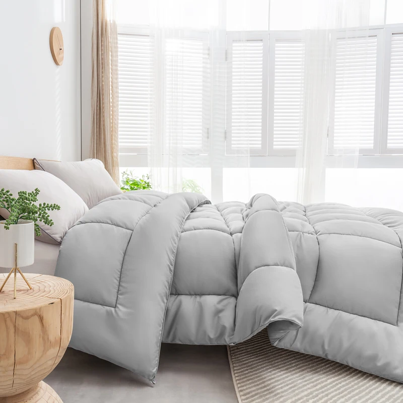 Premium Quality Solid Bamboo Baby Bedding Polyester Blend 100% Bamboo Bed Sheets Quilted Winter Duvet inner Comforter Quilt