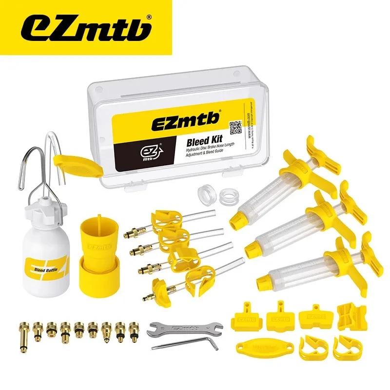 Bicycle Hydraulic Disc Brake Oil Bleed Kit Tools For SHIMANO,  Avid, MAGURA Series MTB Road Bike Brake Repair Tool Ezmtb
