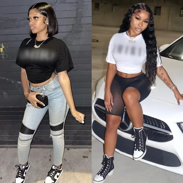 Wholesale designer clothing summer black crop top t shirt fashion short sleeve white tshirt for women