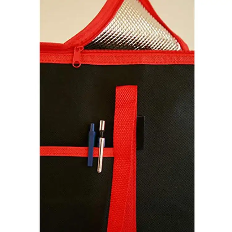 New arrivals large thermal collapsible insulated black custom cooler bags