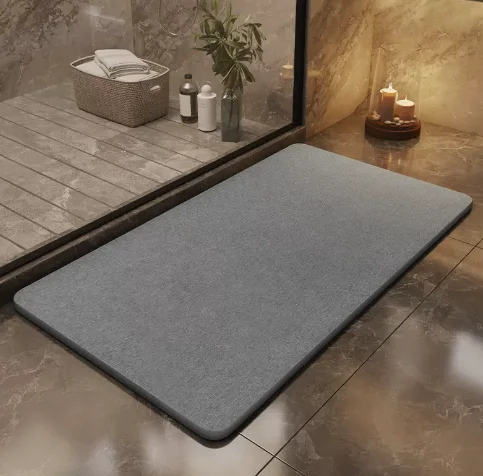 Diatomaceous Stone Bath Mat Nonslip Absorbent Bath Mat luxury bath mat