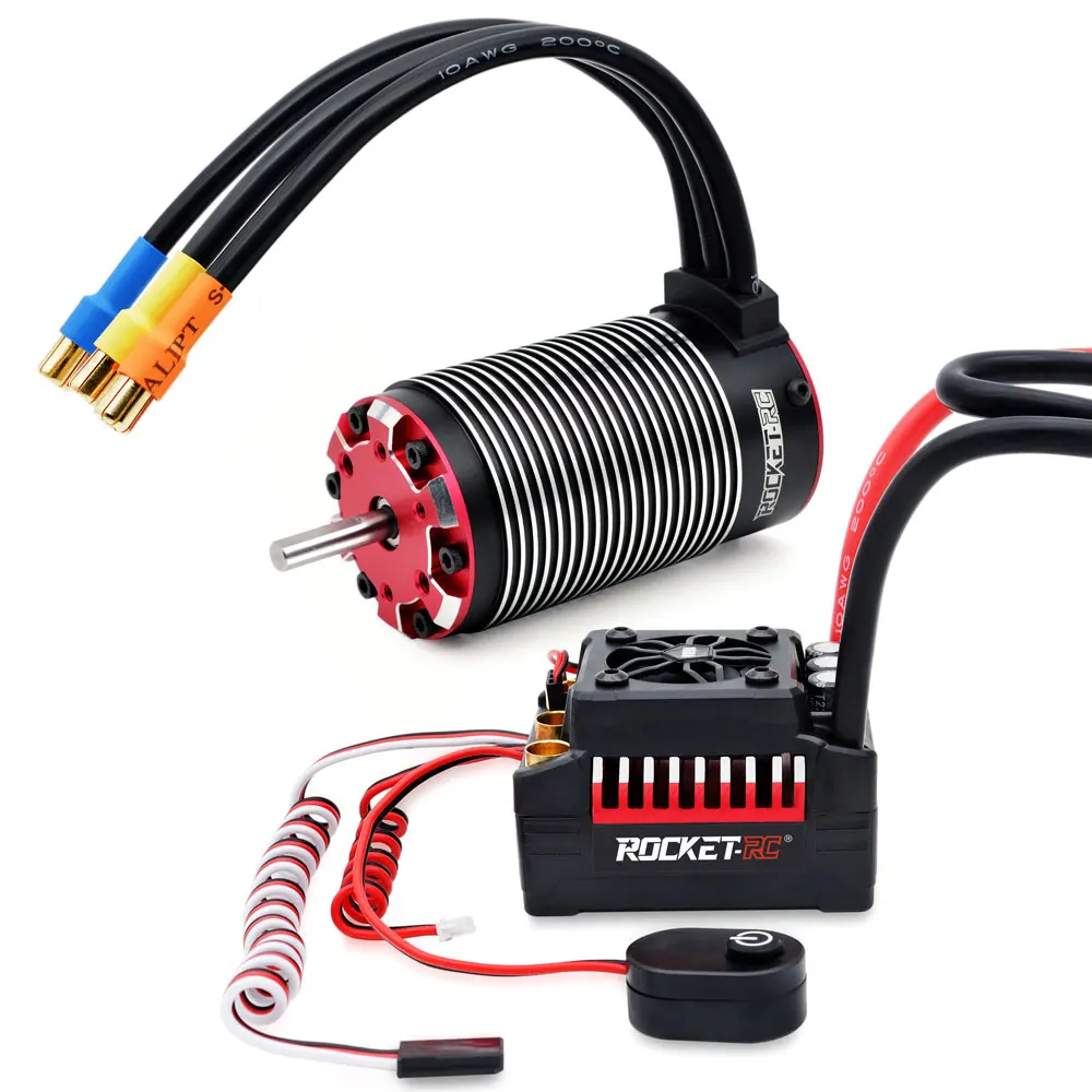 Водонепроницаемый bldc Бессенсорный 4274 двигатель w / 130amp esc контроллер скорости комбо набор для дистанционного управления автомобильные гусеницы