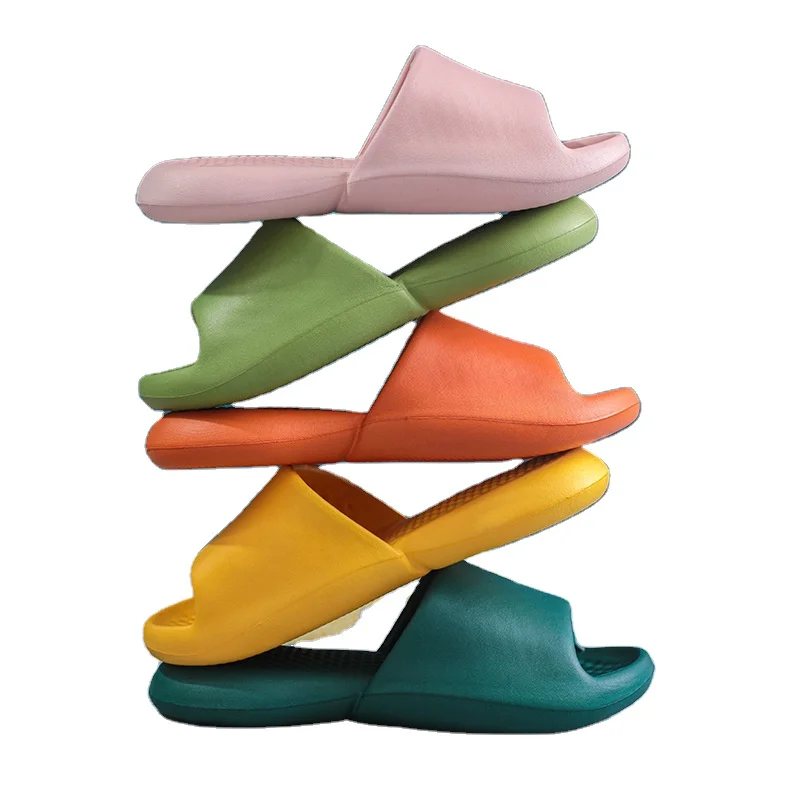 Оптовая продажа, модные Нескользящие резиновые тапочки на толстой подошве для женщин и мужчин