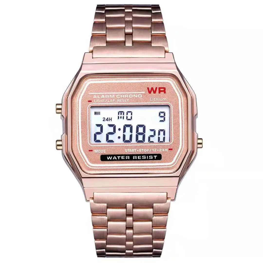 hot selling colorful sports cheap  LED digital wrist watch for men big dial watches