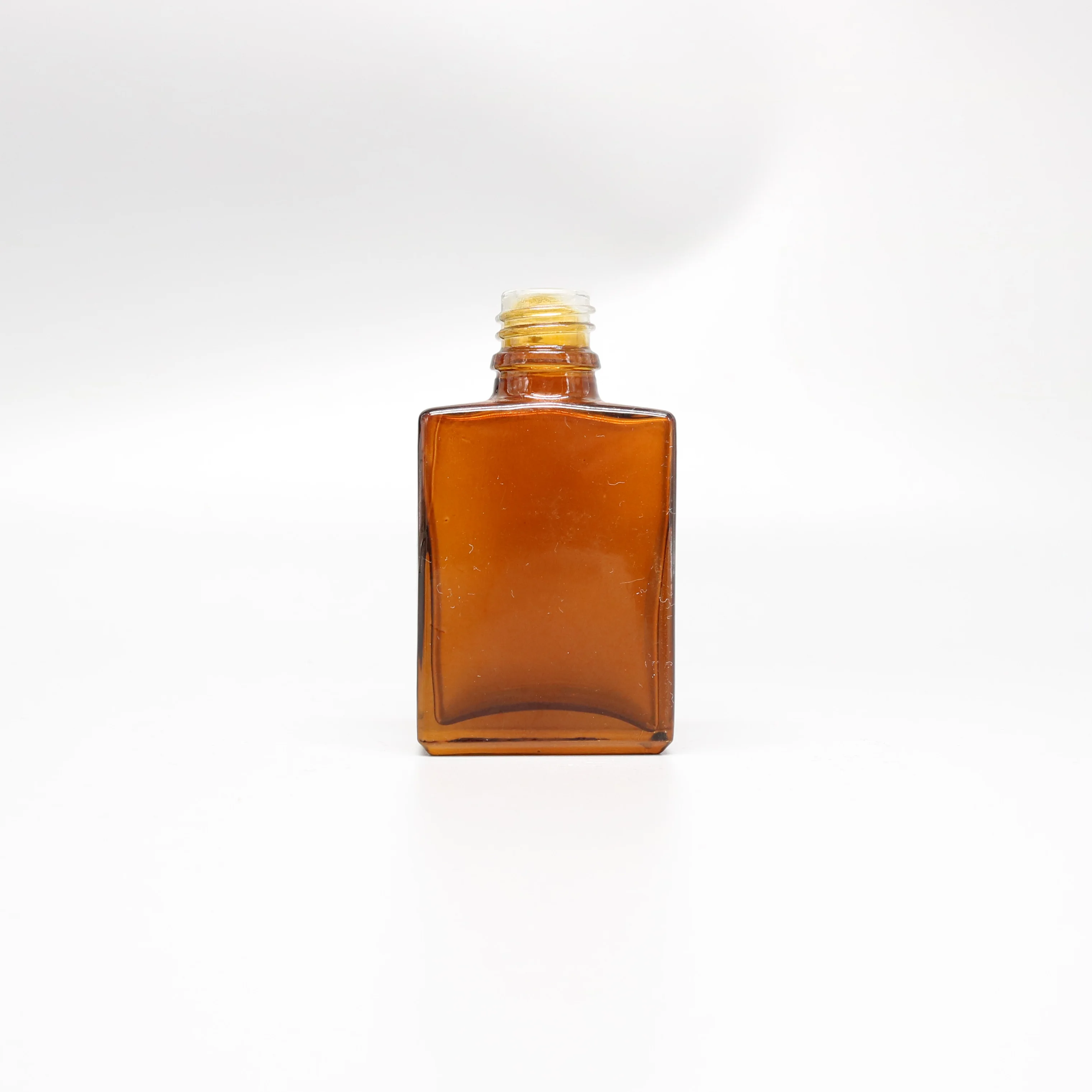 Оптовая продажа, американский рынок, пустые матовые черные квадратные прямоугольные прозрачные стеклянные флаконы-капельницы для духов, 30 мл