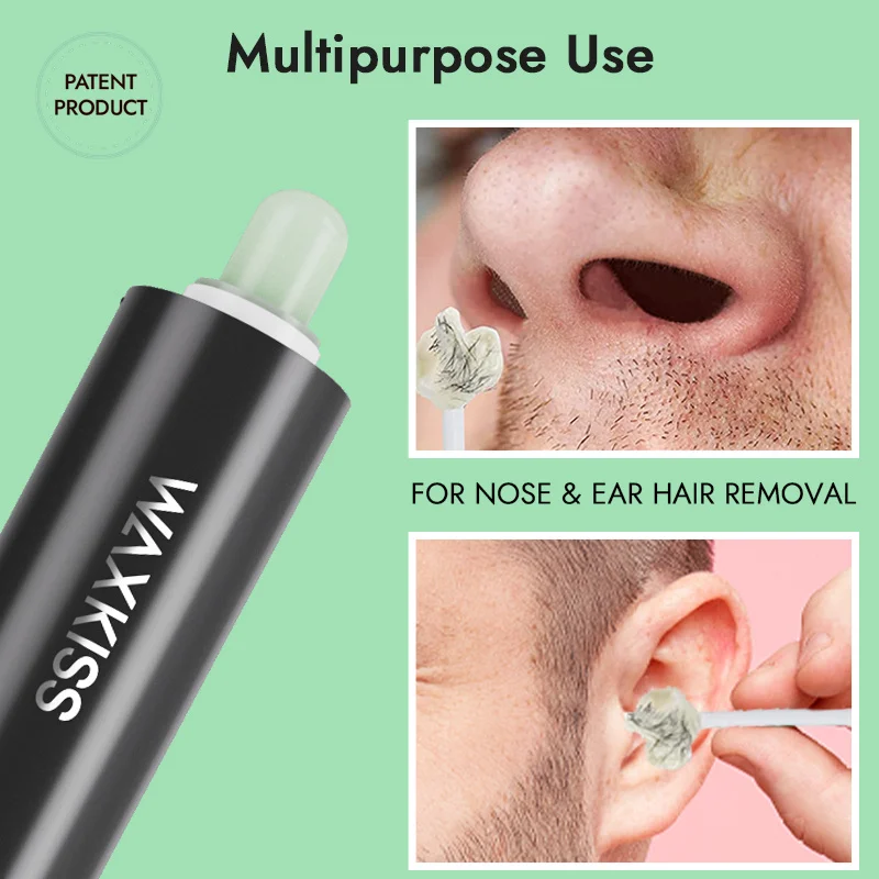 Painless Professional Nose & Ear Hair Removal Waxing Heater Kit Professional Nose Depilatory Waxing Warmer Set