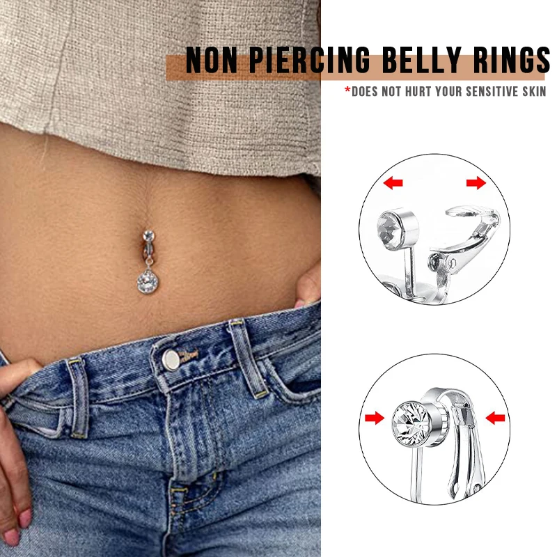 POENNIS Stainless Steel Halloween Body Piercing Jewelry Red Hat Cross Shape Navel Nipple Industry Barbell Body Piercing
