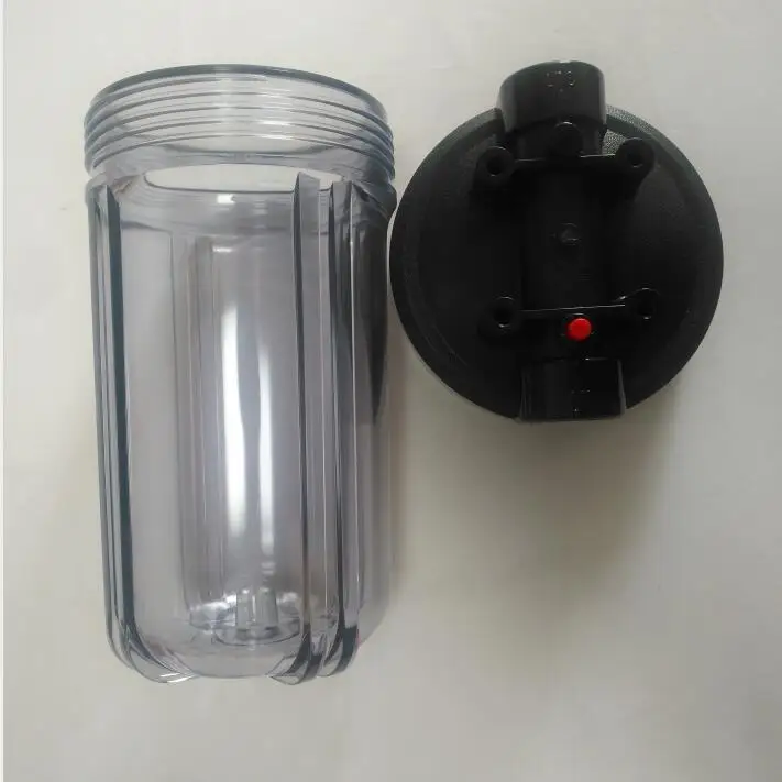 Water Filter Housing 10 Inch clear Bibblue Pvc Bag 125ps Pressure Screw