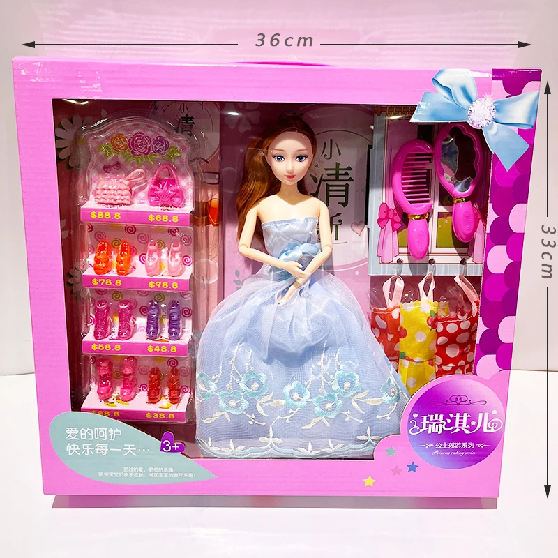 Fashion Princess Girl Toy Mini Doll or Dressing Clothes, Shoes Accessories Princess Doll Girl