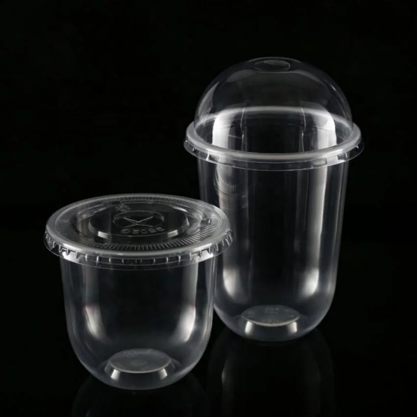 PP Cup 473 Ml 300 Cups Plastic A750 94 Pie 8Oz Custom Film Plastic Blister PP Cup With Lid