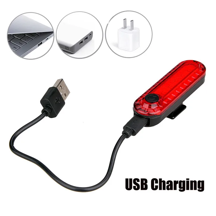 Ультра яркий велосипедный задний фонарь USB перезаряжаемые задние фонари для велосипеда красный предупредительный световой сигнал высокой интенсивности