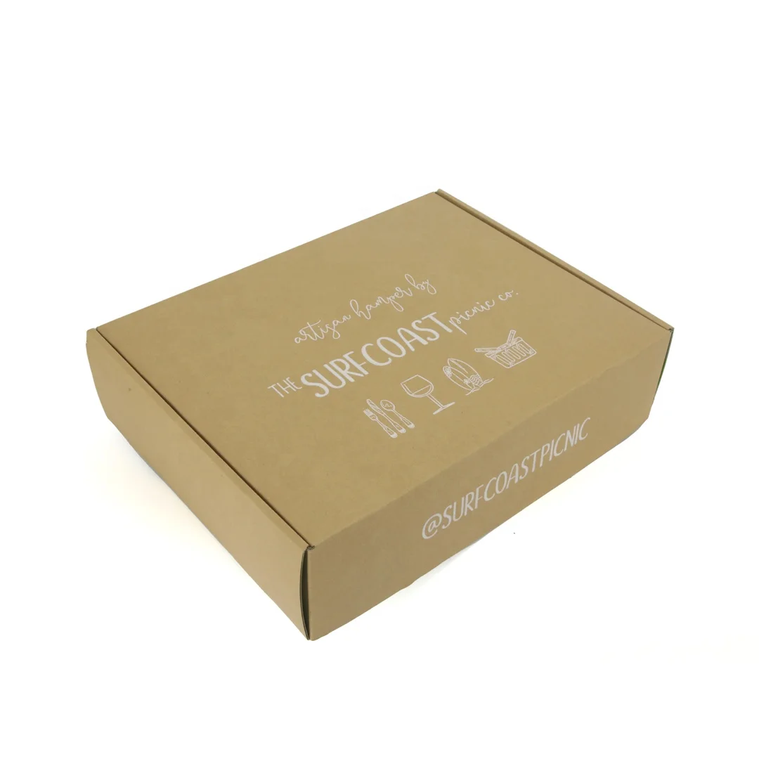 Brown kraft paper Custom Corrugated good quality Paper gift Box for makeup,cloth mailer box