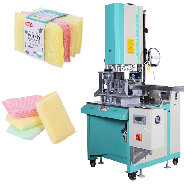 dish washing metal sponge scrubber making machine/cloth pad cutting machinery