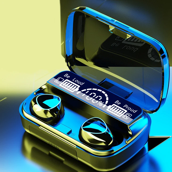 Заводская Акция M10 наушники Bt V5.1 USB M10 Tws наушники со светодиодным дисплеем наушники гарнитура с блоком питания