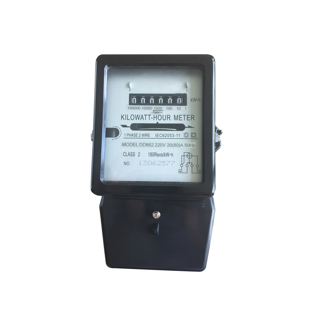 Hot All kinds of energy meter kwh meter single phase 10a 230v ac prepaid electric meter factory