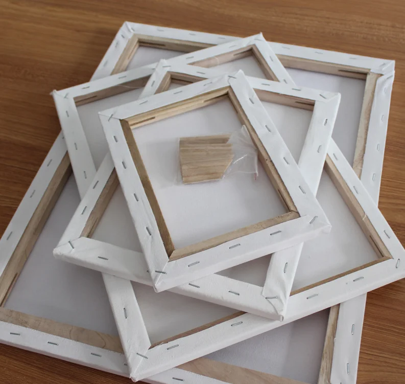 Чистая хлопковая пустая растягивающаяся картина маслом на холсте для масляной живописи и