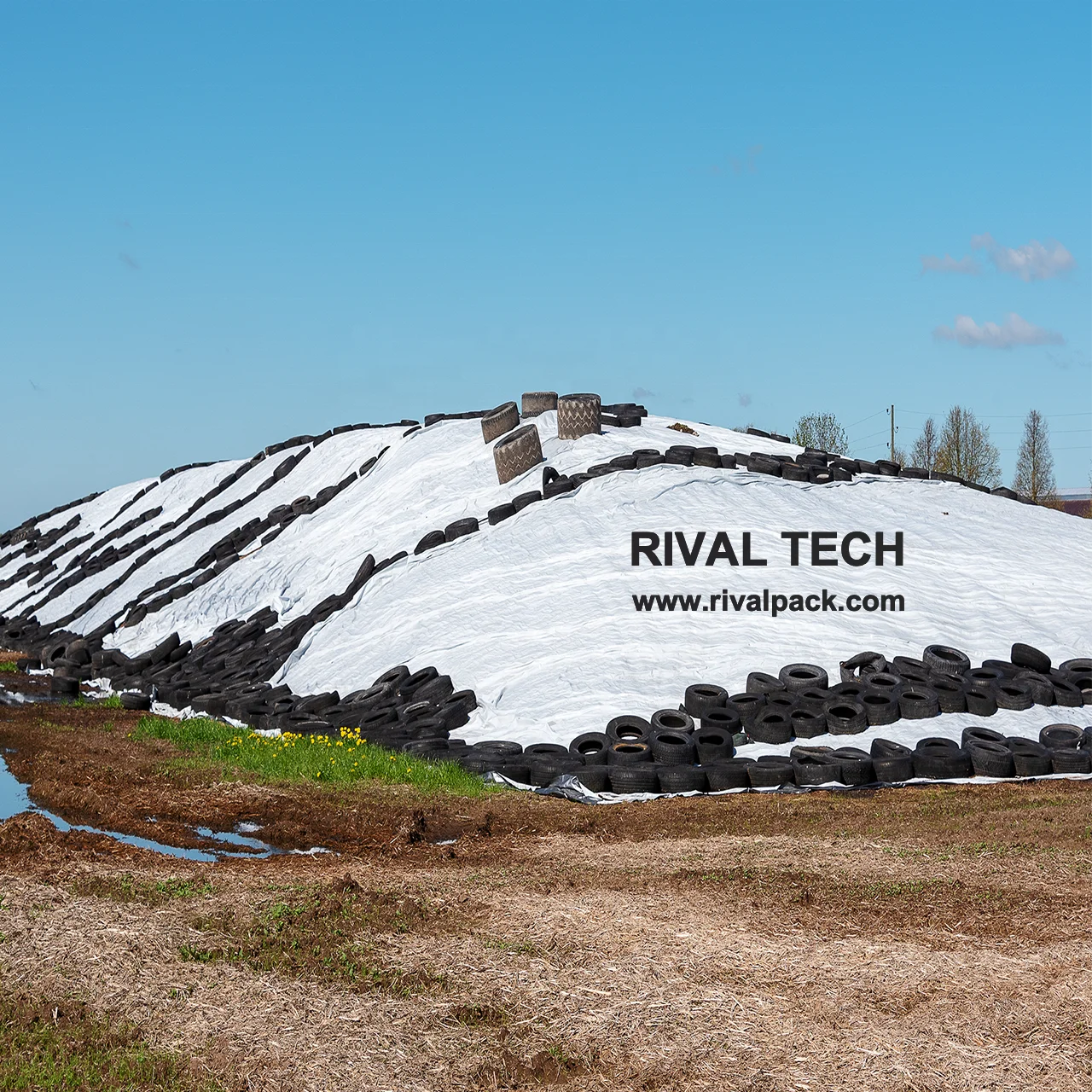 China Manufacturer Silage Cover Silage sheet UV Resistance  Black and White Panda Film