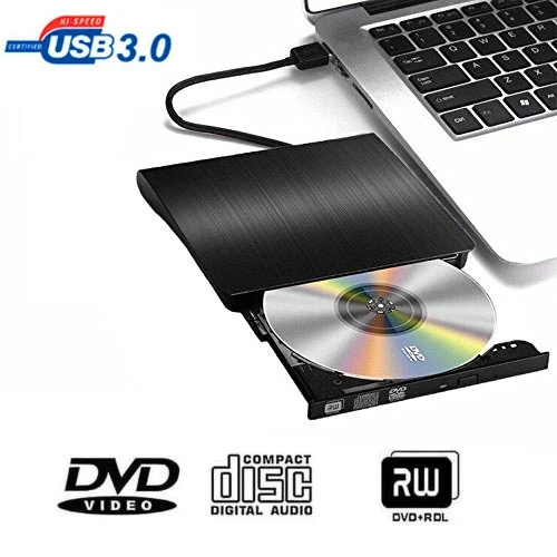 sell well  Support Hot Plug External Black CD USB3.0 Laptop DVDRW Writer