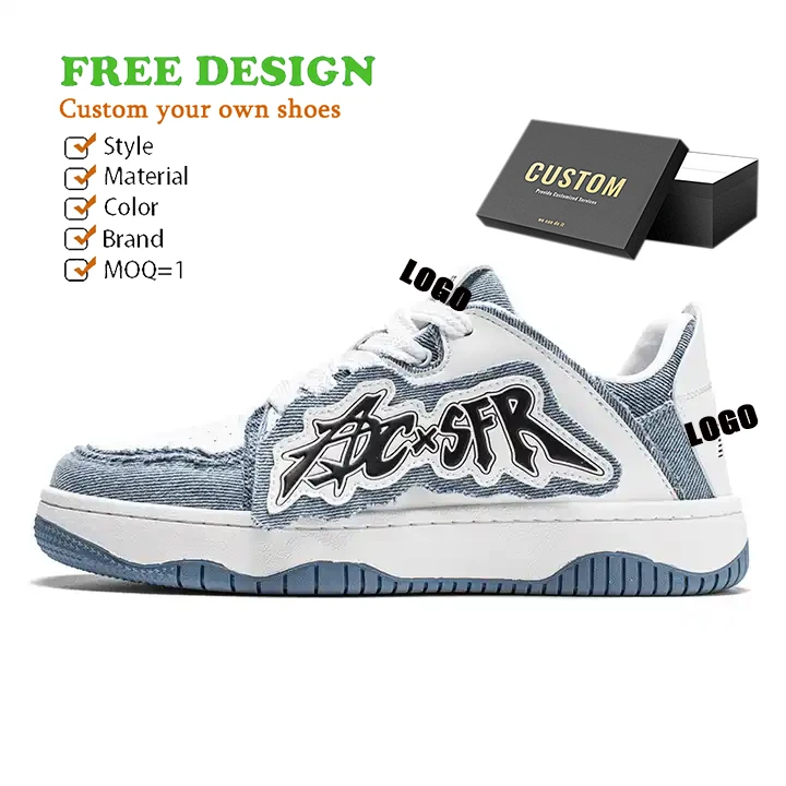 Best Quality Designer Custom Logo 3D Skate Sneaker Zapato Online Shoes Shopping Jeans Running Shoe for Men