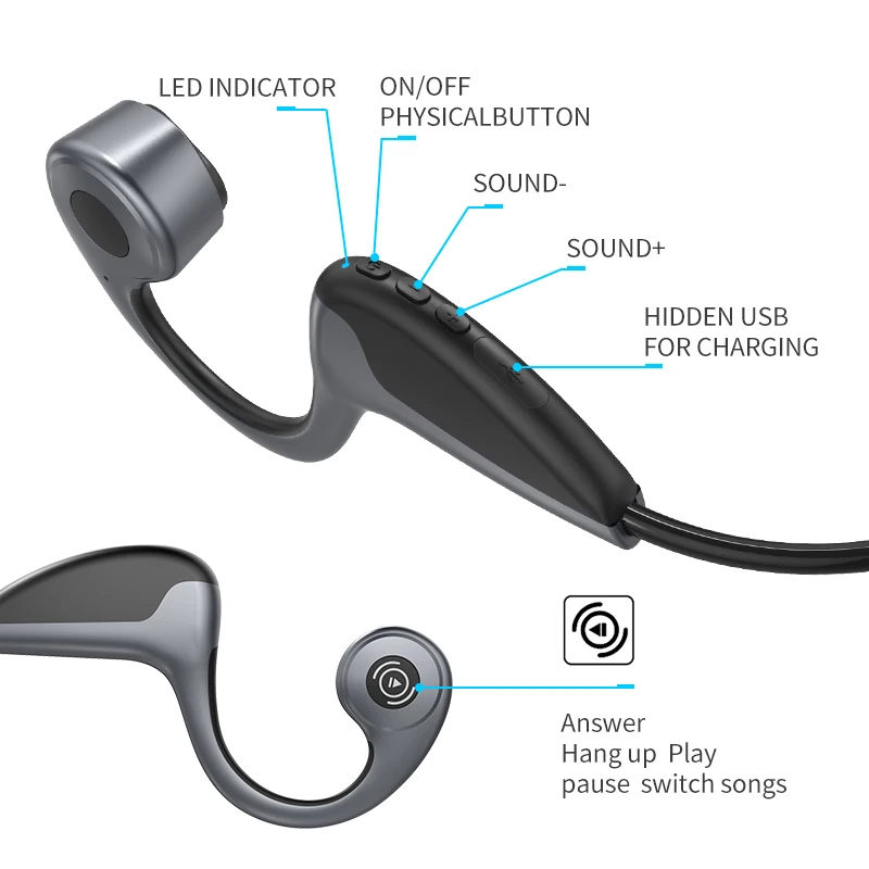 Caridite Dropshipping Mobile Handsfree Headband Headset Earphone Conduction Blue Tooth Z8 Headphones Wireless Special Offer