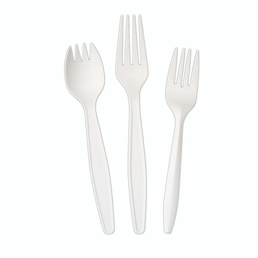 cornstarch PP plastic spoon and fork