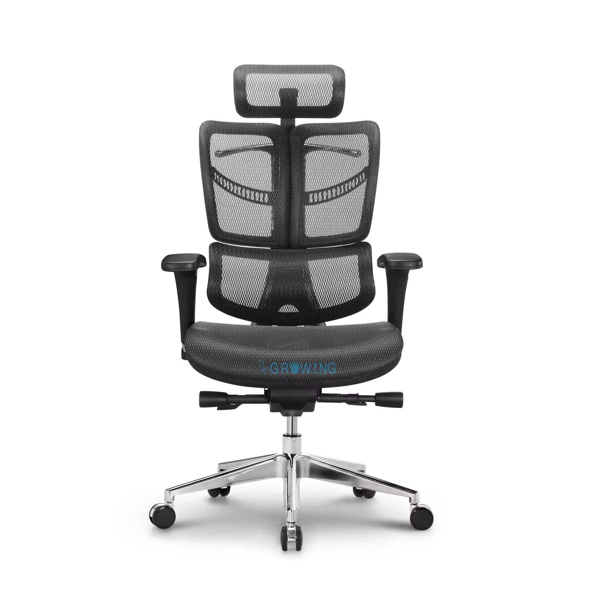 Modern High-Back Ergonomic Office Chair for Boss Black Executive Lift Chair with Revolving Feature Leather and Metal Material