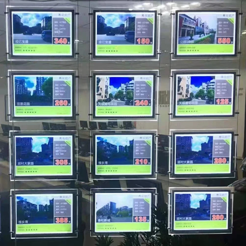 High Quality Real Estate Agents Sign Post Window Displays sign Post Light box