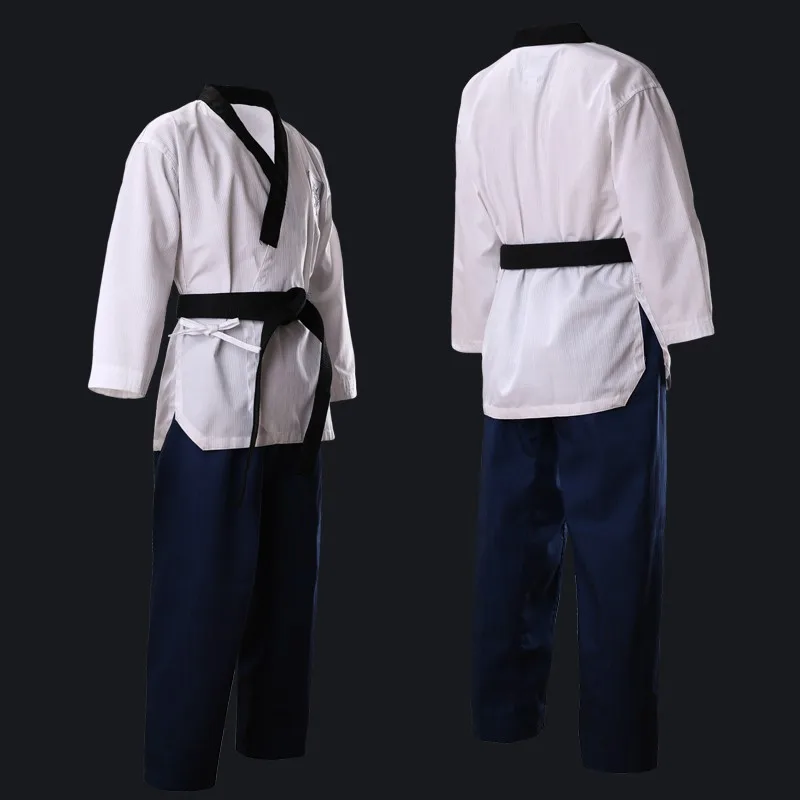 Martial arts taekwondo dobok tkd fabric polyester cotton material poomsae taekwondo uniform