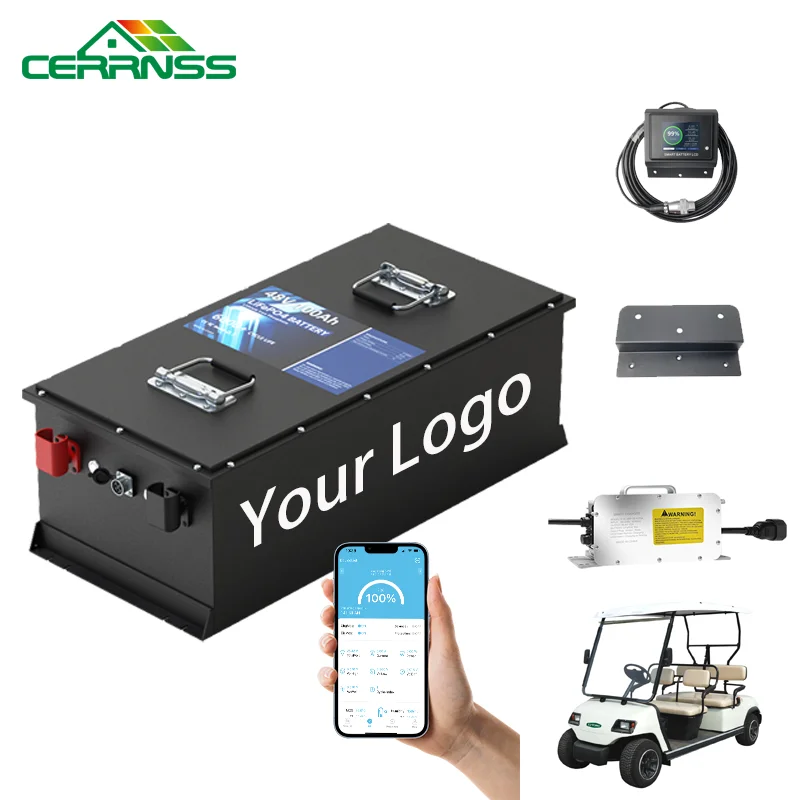 CERRNSS 48 В 51 2 lifepo4 lipo battery тележка для гольфа 50 А/ч 6 мест электрический мотоцикл батарейка клубный автомобиль внедорожный Гольф-кар