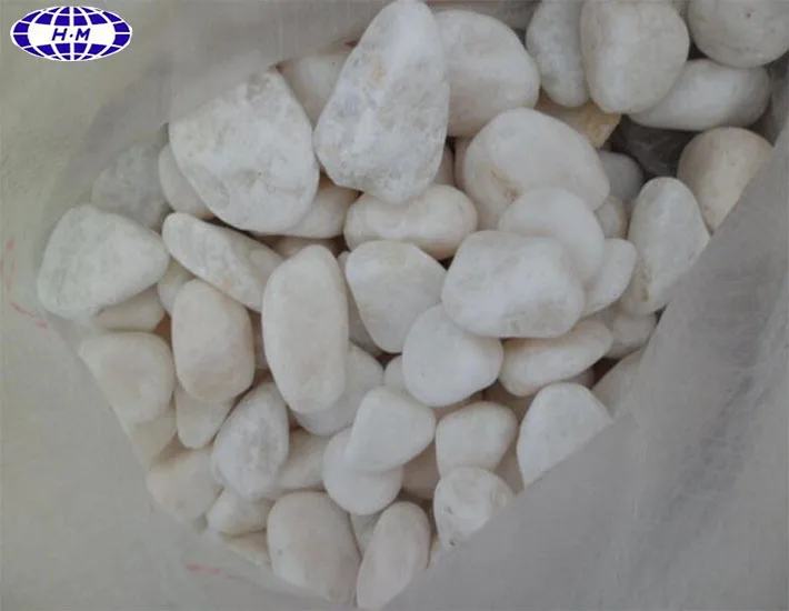 Advantage price pure white garden grave pebbles stones white