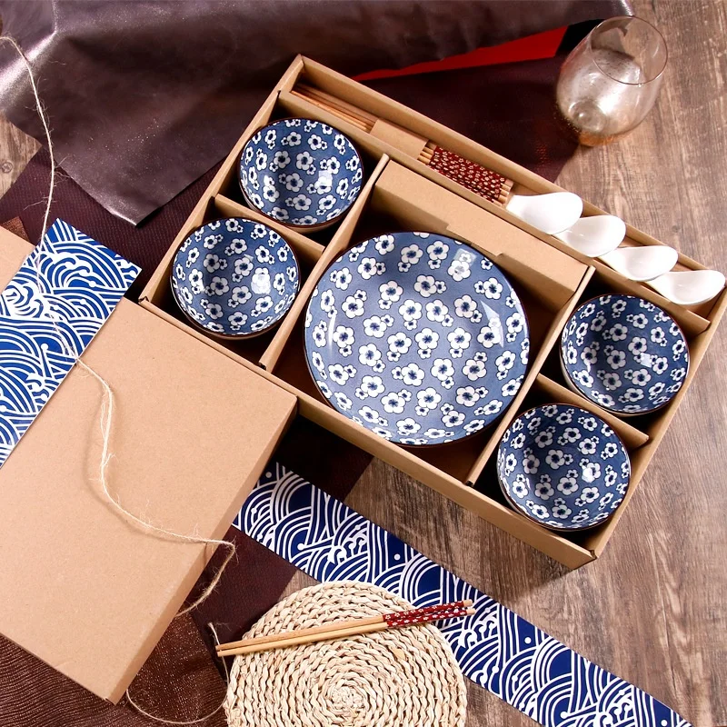 13PCS Creative Customizable Tableware Set Celadon China Ceramic Tableware For Gifts