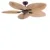 new arrival 52 inch palm-leaf ventilation decorative Crystal Body Led Ceiling Fans with remote control light with fan