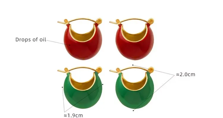 SP Эффектные серьги 2023 бамбук высокого качества 18K золото из нержавеющей стали эмаль серьги-гвоздики