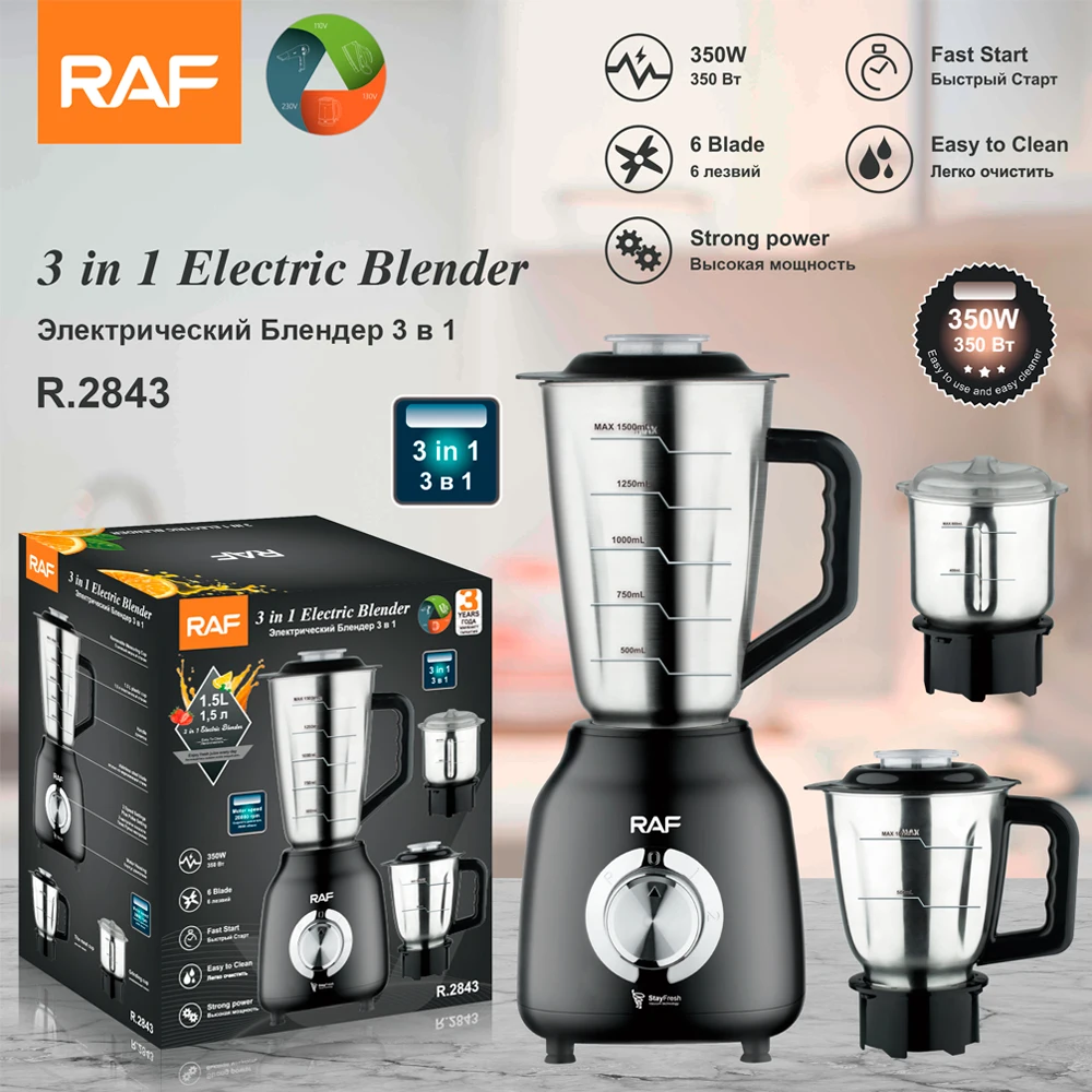 3 in 1 Multifunctional Juicer Extractor Machine Stainless Steel Juicer Blenders For Kitchen