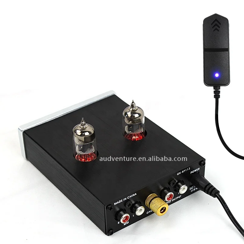 Phono Preamp RCA Input Output MM Phonograph Preamplifier for Turntable DC 12V Low Noise Pre-amp for Home Audio Stereo Recorder
