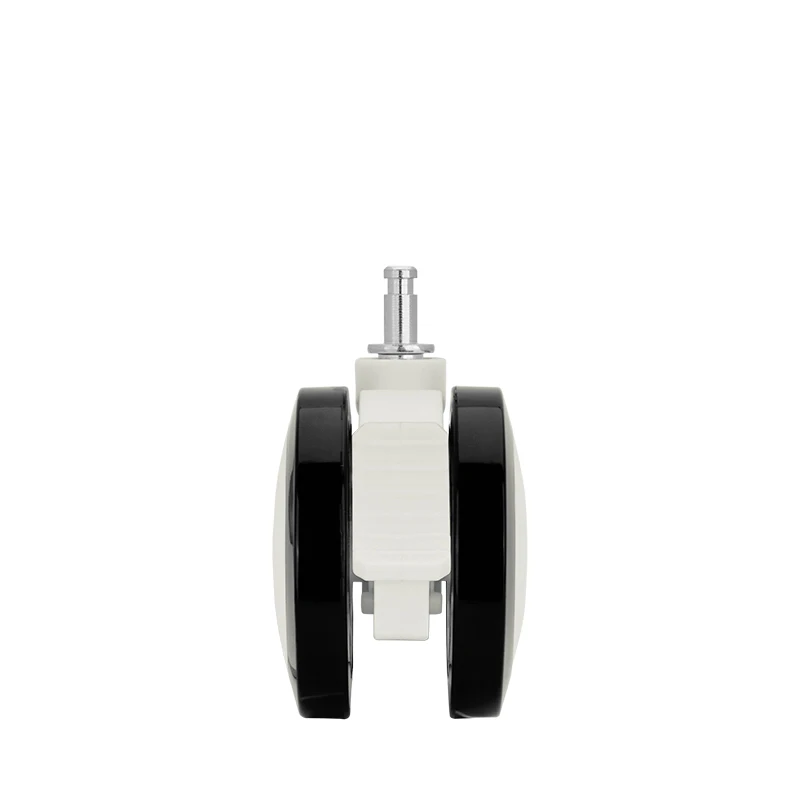 Universal 2/2.5/3 Inch High Quality Hospital Equiment Nylon Twin Wheels PVC Medical Caster Wheels Ultra Quiet Factory Direct
