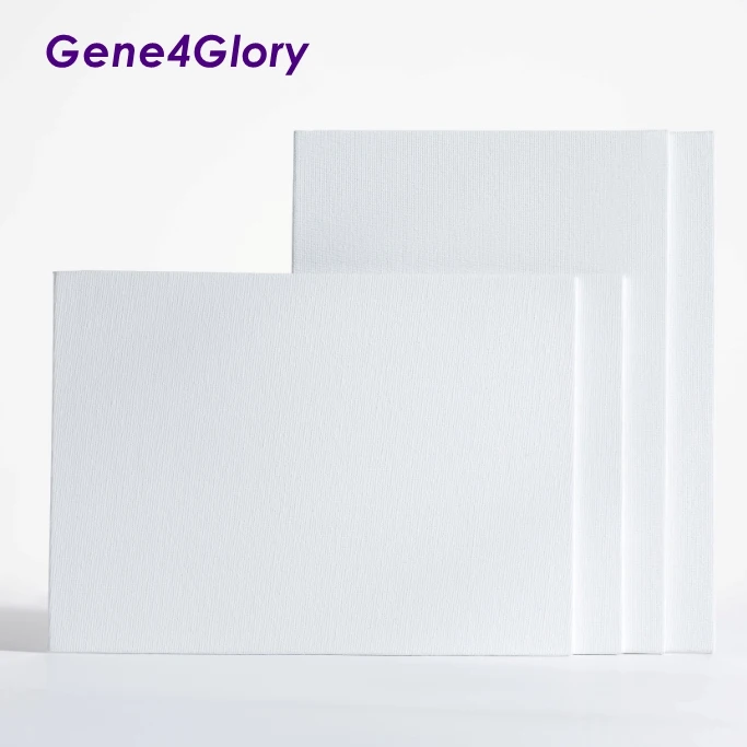 
Custom pre printed stretched wood canvas & painting set 