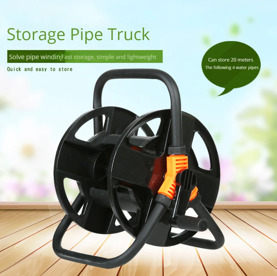 Car Wash Hose Storage Rack Wound 20m Pipe Winder Plate Pipe Rack Reel Hose Garden Watering Pipe Spooler