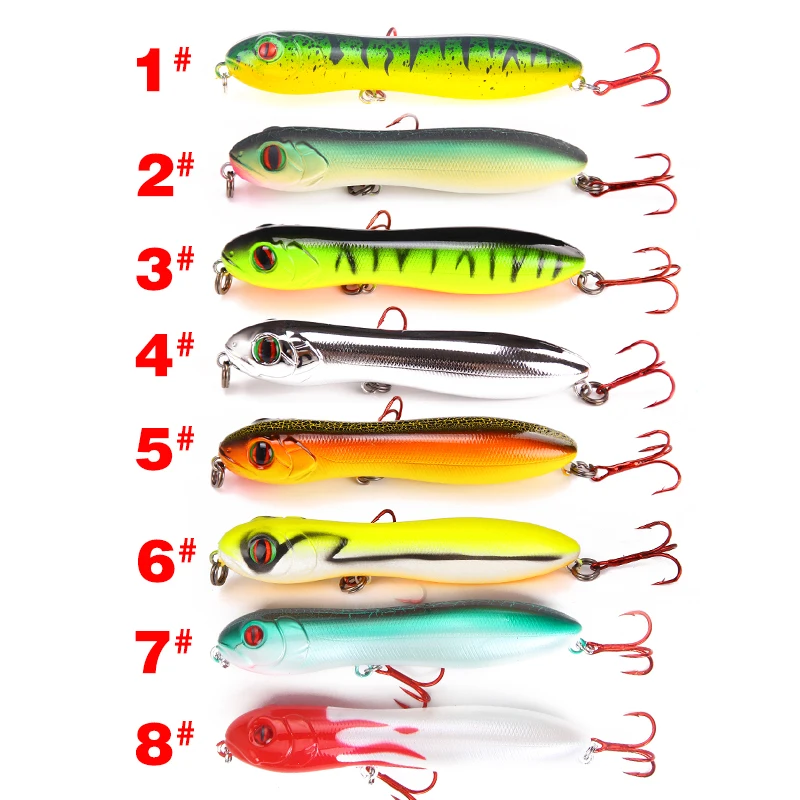 Tackle products Floating TOP Water pencil Luya lures snake head simulation hard lures 10.5cm/16g artificial fishing lures