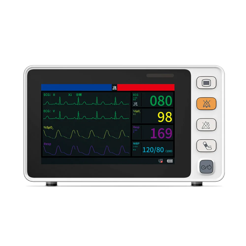 CONTEC CMS1000 Medical Portable 5-inch multi-lingual lithium battery patient monitor