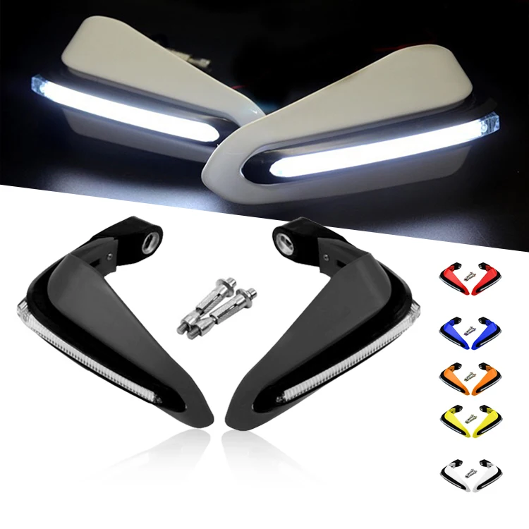 Универсальные мотоциклетные защитные накладки RP на тормозные руки защита руль со светодиодной подсветкой рычага