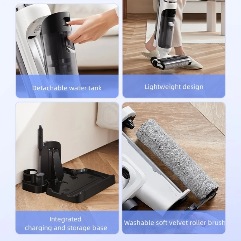 Automatic Wet and Dry  Floor Washer Household Hand-held Floor Sweeper Vacuum Cleaner  Floor Washer