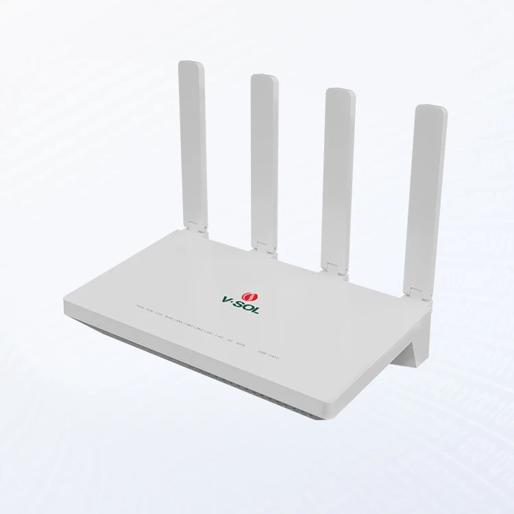 VSOL V2804AX15T 1XPON+4GE+1USB3.0+CATV+WiFi6 HGU ONT AX1500  router Dual Mode tray-mounted Fiber Structure