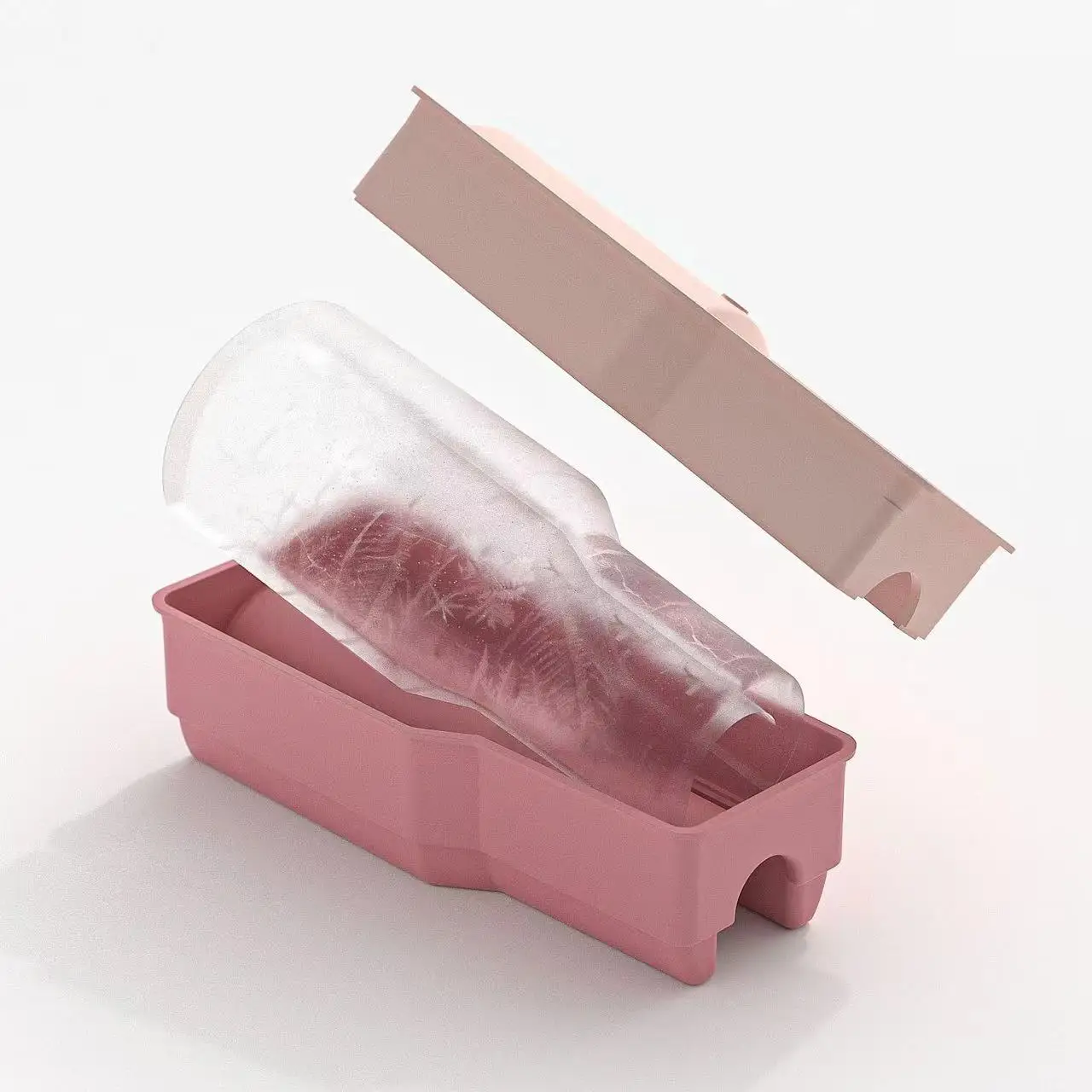 Hot Selling Easy Release Silicone Ice Tubes Maker Tray For Tumbler Cup  Hollow Cylinder Ice Mold For Drink Or Ice Cream